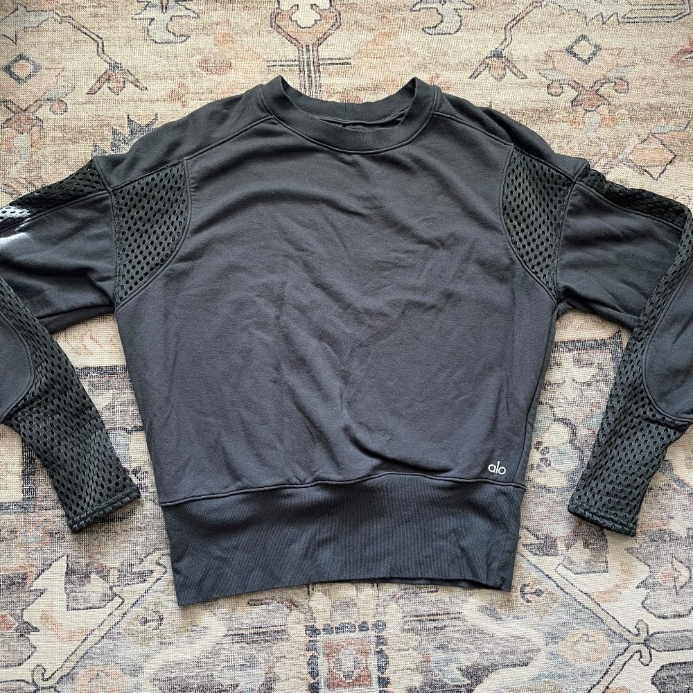 ALO Yoga Formation Mesh Long Sleeve Sweater
